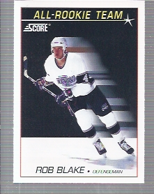1991-92 Score American #349 Rob Blake ART