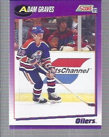 1991-92 Score American #358 Adam Graves