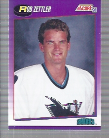 1991-92 Score American #370 Rob Zettler