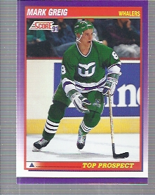 1991-92 Score American #383 Mark Greig TP