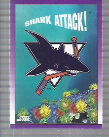 1991-92 Score American #414 San Jose Sharks Logo
