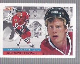 1991-92 Score American #418 Jeremy Roenick FP