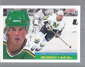 1991-92 Score American #423 Mike Modano FP