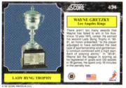 1991-92 Score American #434 Wayne Gretzky Byng back image