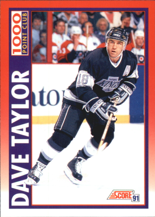 1991-92 Score Canadian Bilingual #264 Dave Taylor 1000 PTS