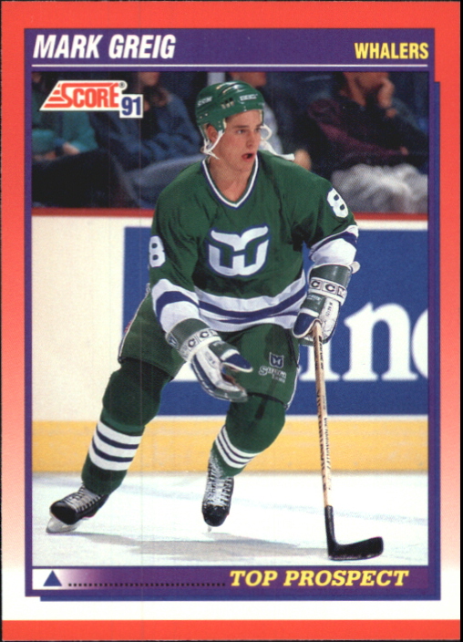 1991-92 Score Canadian Bilingual #273 Mark Greig TP
