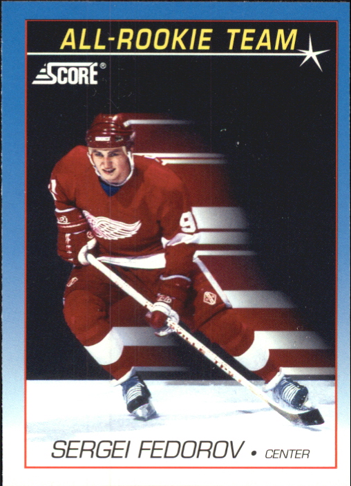 1991-92 Score Canadian Bilingual #382 Sergei Fedorov ART