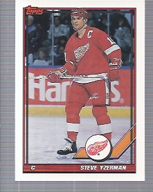 1991-92 Topps #424 Steve Yzerman