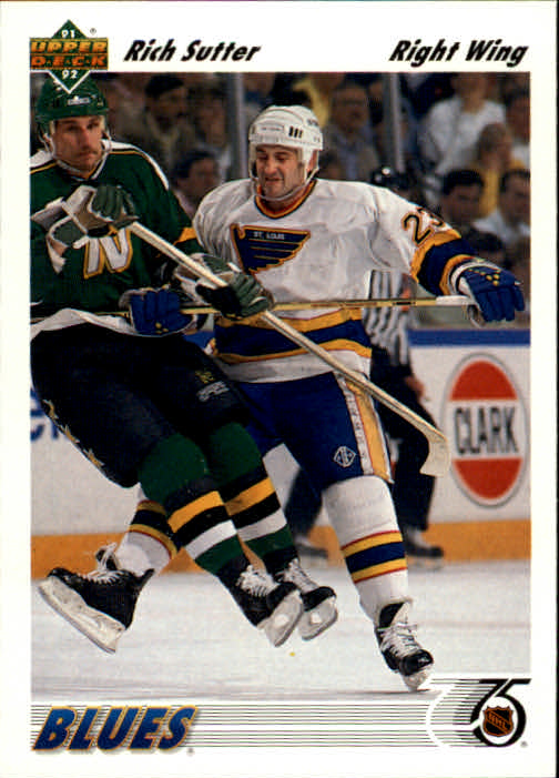 1991-92 Upper Deck #317 Rich Sutter