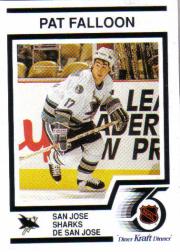 1991-92 Kraft #8 Pat Falloon/San Jose Sh