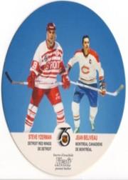 1991-92 Kraft #68 Steve Yzerman/Jean Beliveau