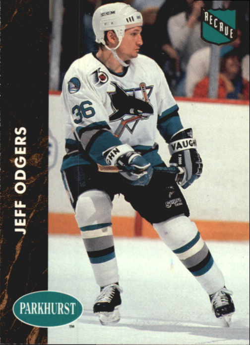 1991-92 Parkhurst French #386 Jeff Odgers RC