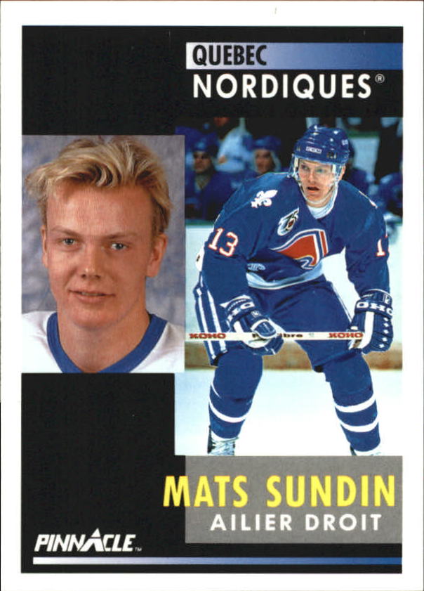 199192 (NORDIQUES) Pinnacle French 10 Mats Sundin eBay