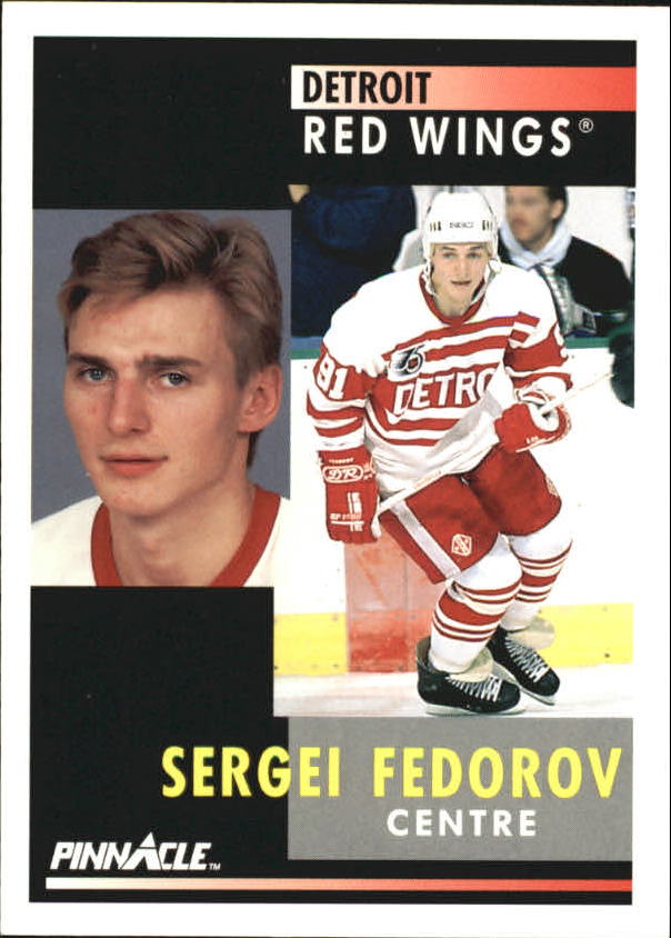 1991-92 Pinnacle French #157 Sergei Fedorov