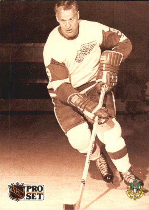 1991-92 Pro Set French #344 Gordie Howe