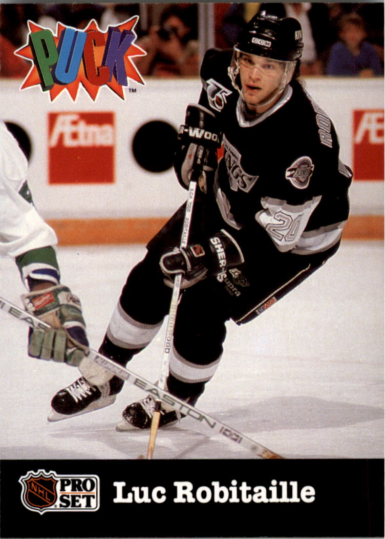 1991-92 Pro Set Puck Candy #12 Luc Robitaille