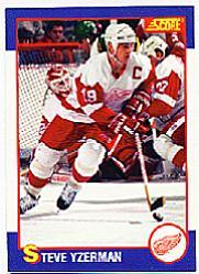 1991-92 Score Kellogg's #14 Steve Yzerman