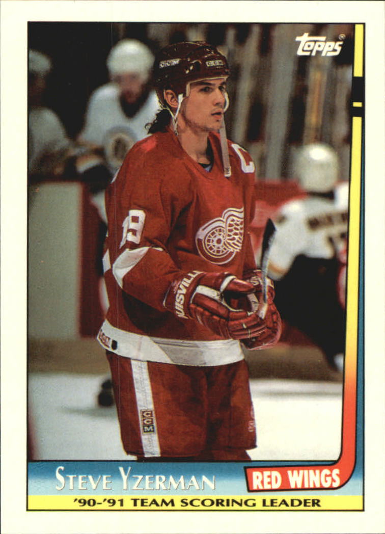 1991-92 Topps Team Scoring Leaders #3 Steve Yzerman
