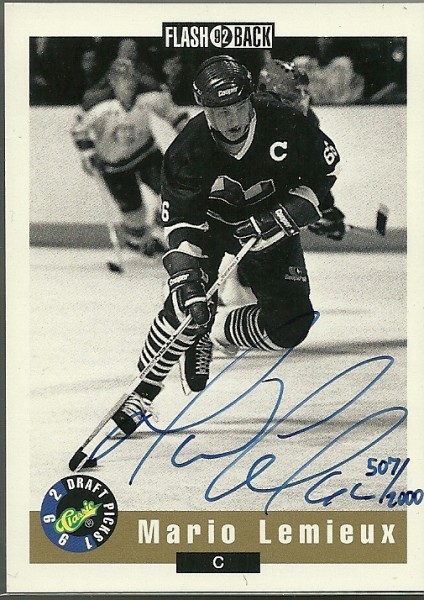 1992 Classic #AU1 M.Lemieux AU/2000