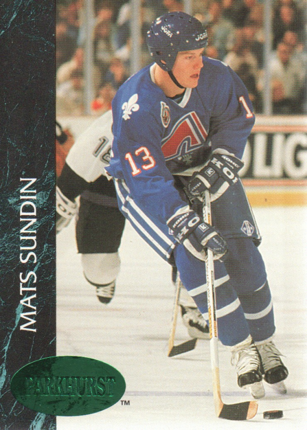 1992-93 Parkhurst Emerald Ice #148 Mats Sundin