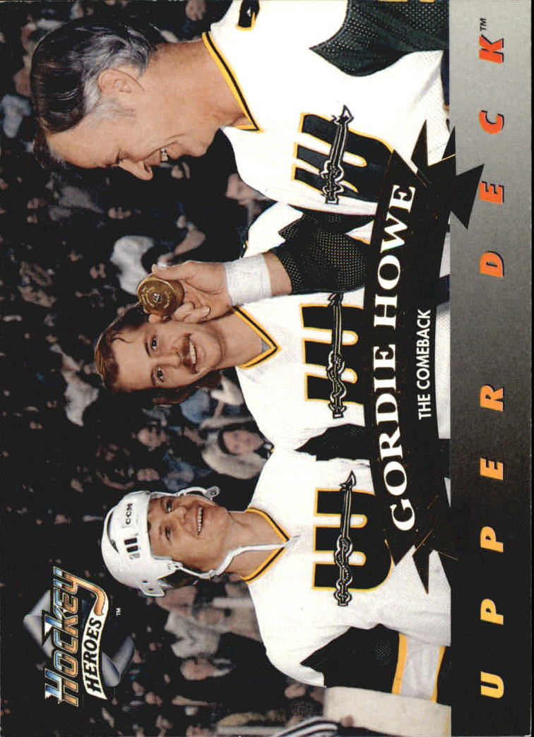 1992-93 Upper Deck Gordie Howe Heroes #25 Gordie Howe/The Comeback