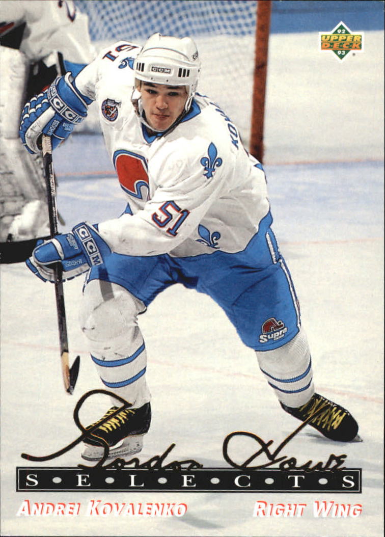 1992-93 Upper Deck Gordie Howe Selects #G19 Andrei Kovalenko