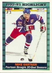 1993-94 Score #447 Mike Gartner HL