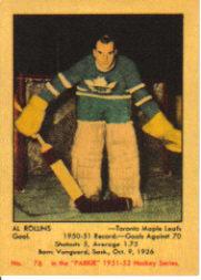 1993-94 Parkhurst Parkie Reprints Case Inserts #4 Al Rollins