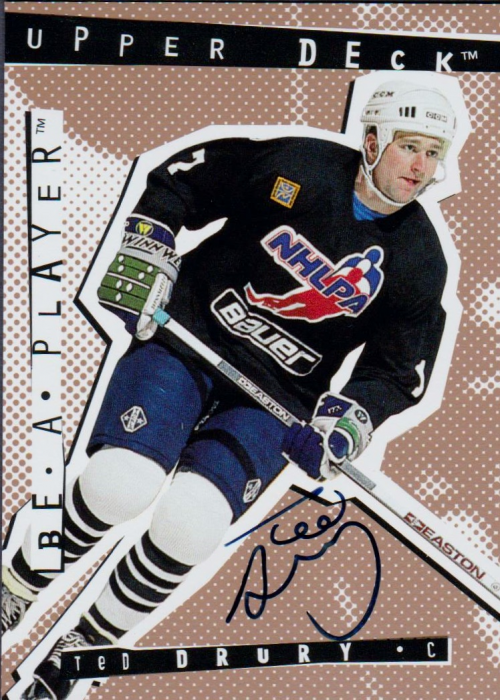 1994-95 Be A Player Autographs #34 Ted Drury