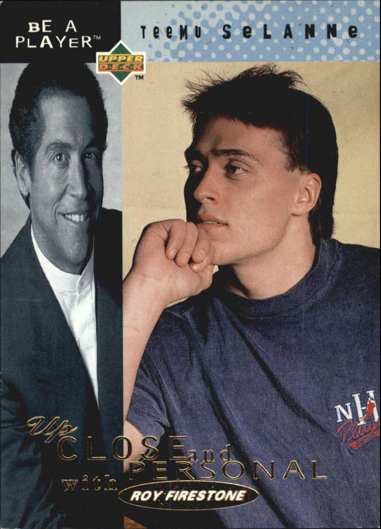 1994-95 Be A Player Up Close and Personal #UC4 Teemu Selanne