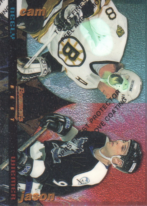 1994-95 Finest Bowman's Best #X25 Cam Neely/Jason Wiemer