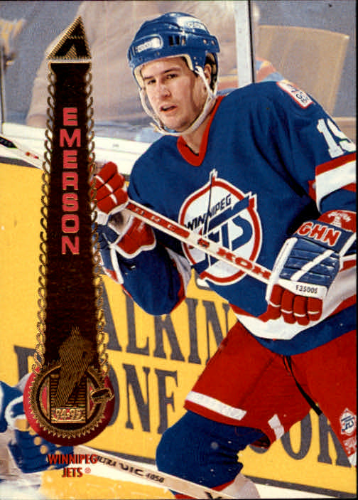 1994-95 Pinnacle #325 Nelson Emerson