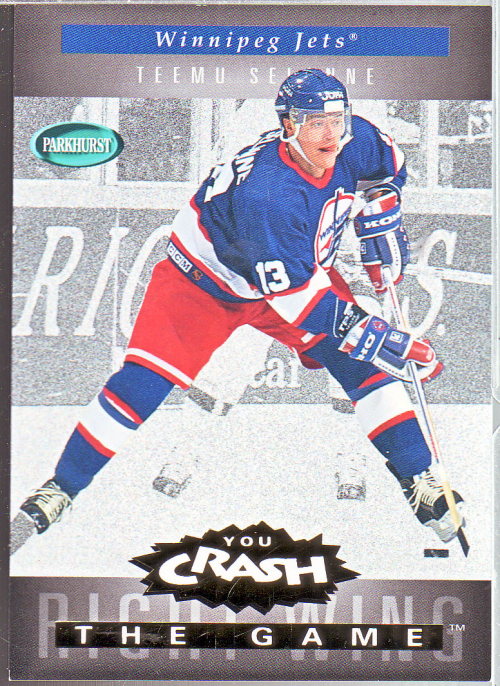 1994-95 Parkhurst Crash the Game Gold #26 Teemu Selanne