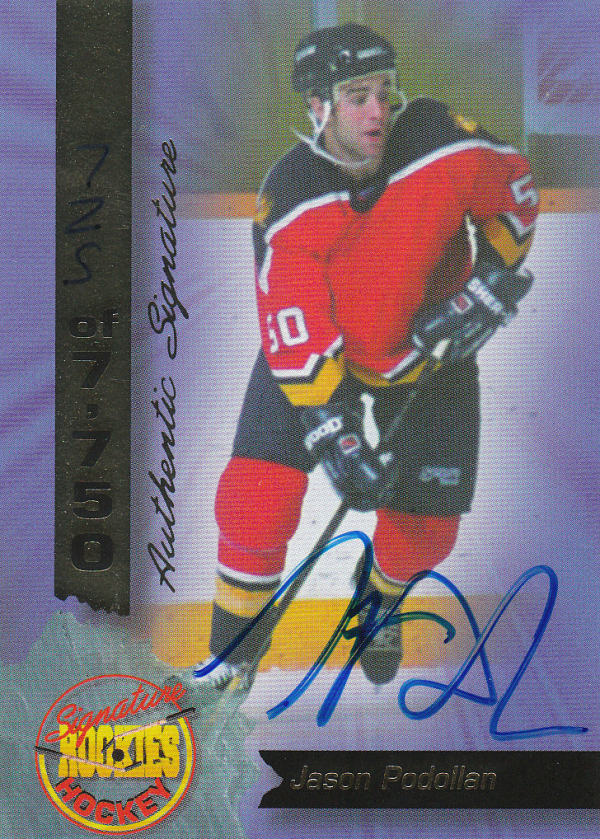 1995 Signature Rookies Signatures #13 Jason Podollan