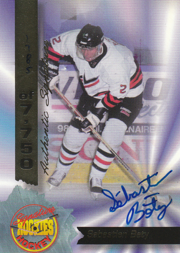 1995 Signature Rookies Signatures #19 Sebastien Bety