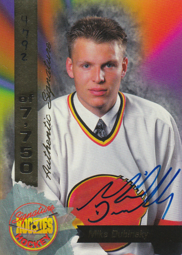 1995 Signature Rookies Signatures #42 Mike Dubinsky