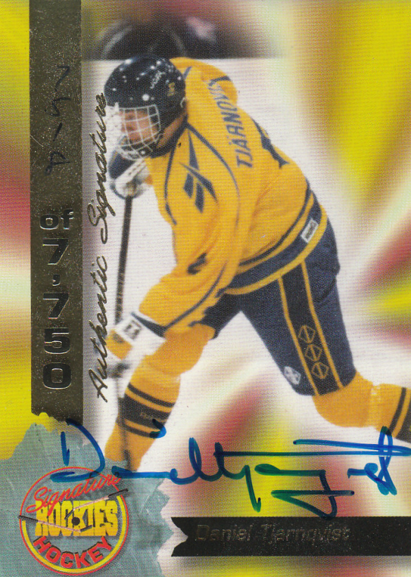 1995 Signature Rookies Signatures #49 Daniel Tjarnqvist