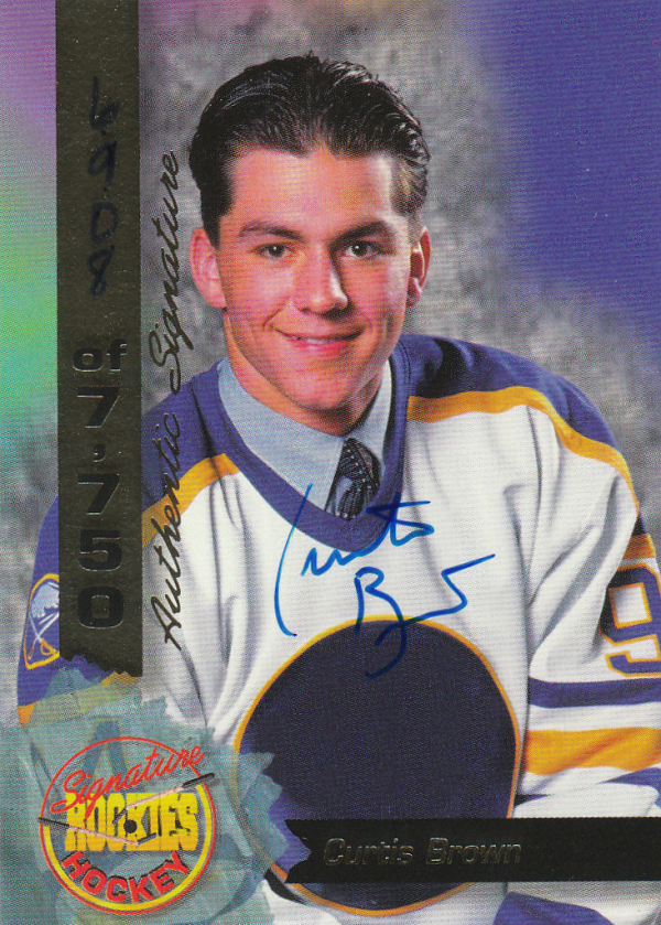 1995 Signature Rookies Signatures #63 Curtis Brown