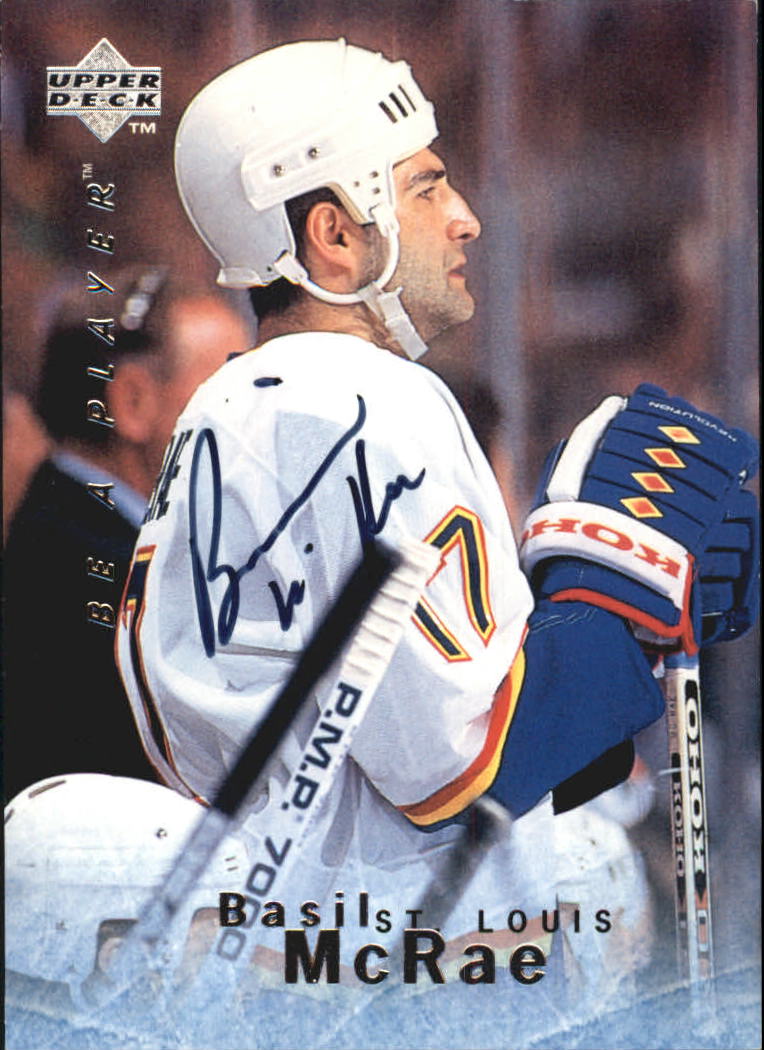1995-96 Be A Player Autographs #S6 Basil McRae