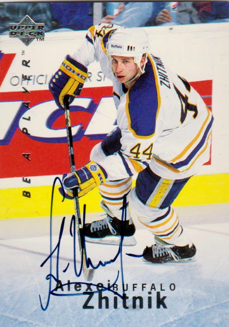 1995-96 Be A Player Autographs #S28 Alexei Zhitnik