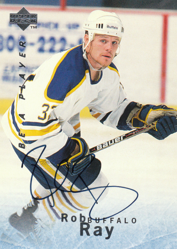 1995-96 Be A Player Autographs #S56 Rob Ray
