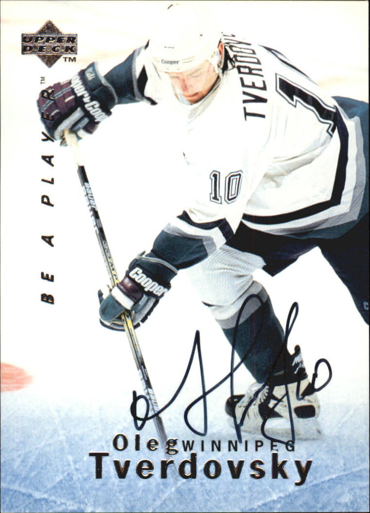 1995-96 Be A Player Autographs #S61 Oleg Tverdovsky
