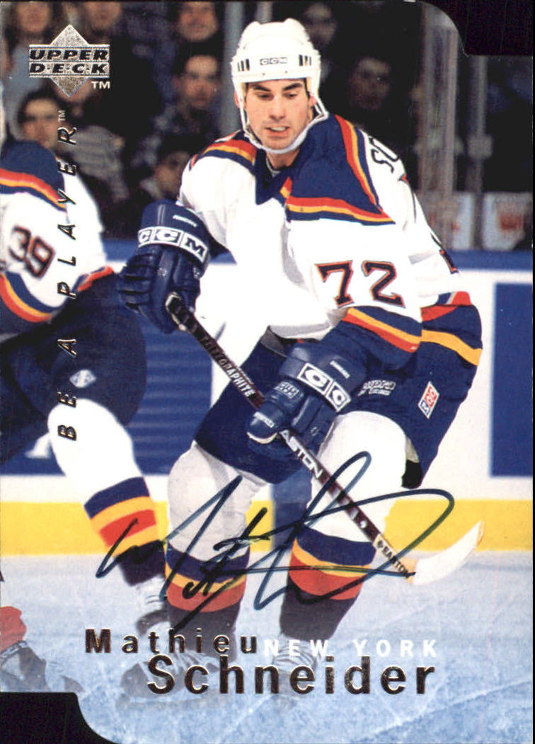 1995-96 Be A Player Autographs Die Cut #S20 Mathieu Schneider