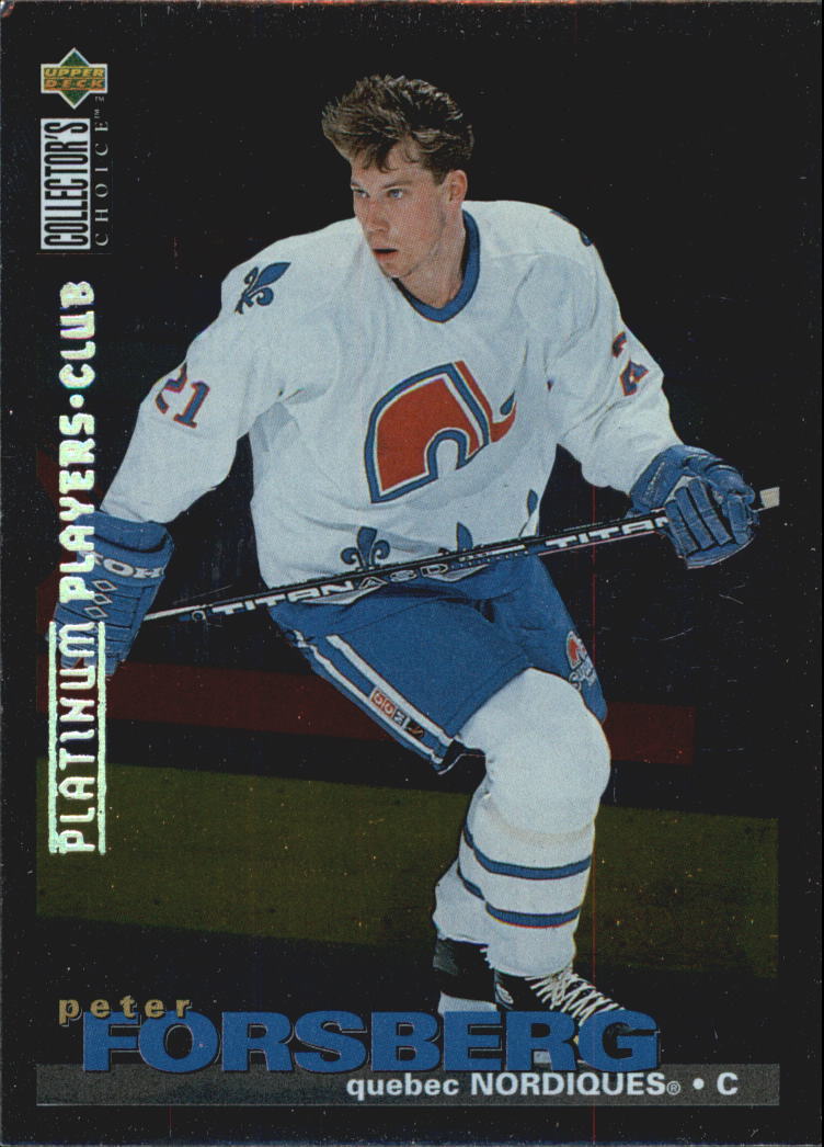 1995-96 Collector's Choice Player's Club Platinum #26 Peter Forsberg