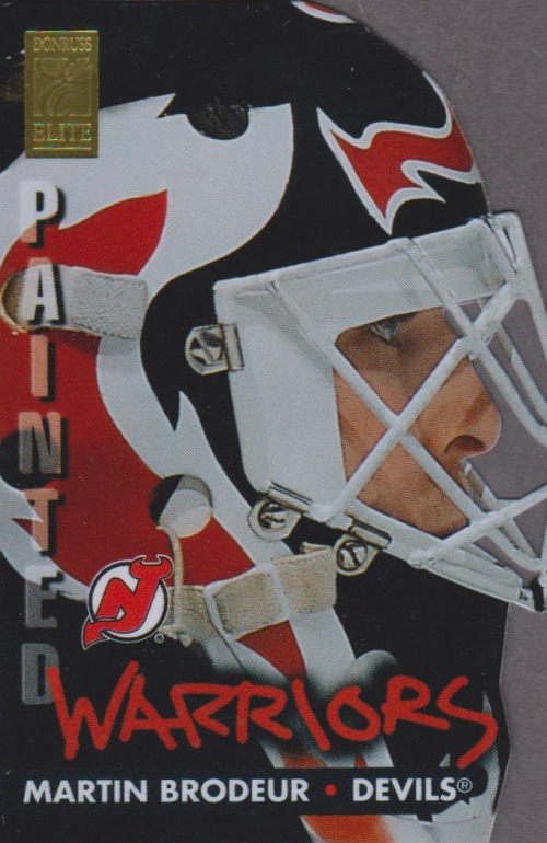 1995-96 Donruss Elite Painted Warriors #3 Martin Brodeur