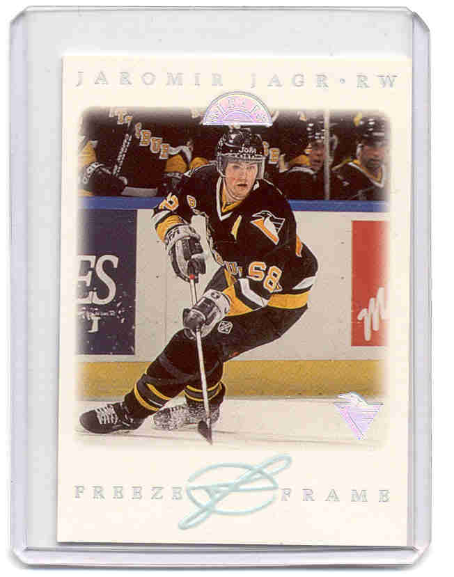 1995-96 Leaf Freeze Frame #4 Jaromir Jagr