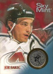 1995-96 Metal #NNO Joe Sakic Coin Card