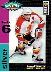 1995-96 Collector's Choice Crash the Game Silver Bonus #C11 Theo Fleury