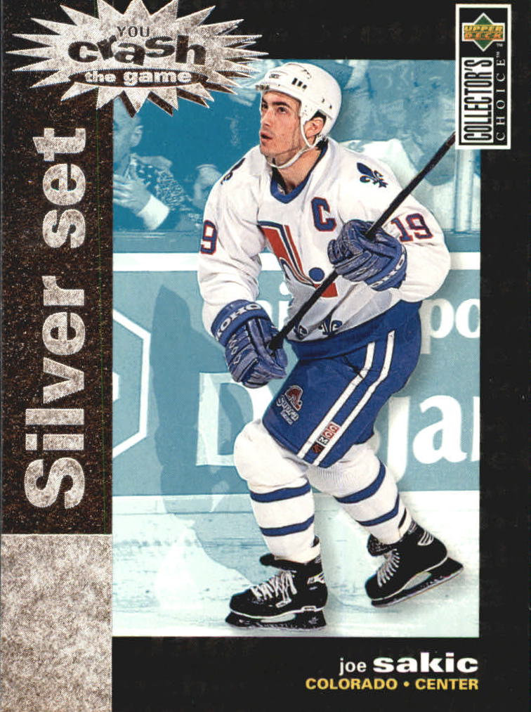 1995-96 Collector's Choice Crash the Game Silver Prize #C9 Joe Sakic