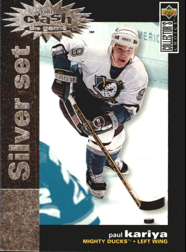 1995-96 Collector's Choice Crash the Game Silver Prize #C10 Paul Kariya